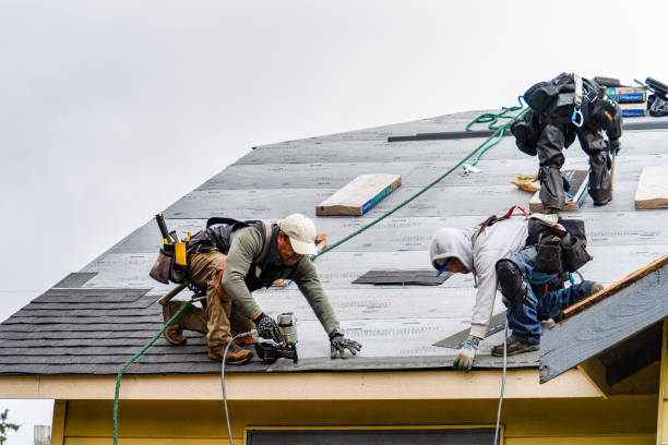 Professional Gutter Installation technician working in Union Grove, WI